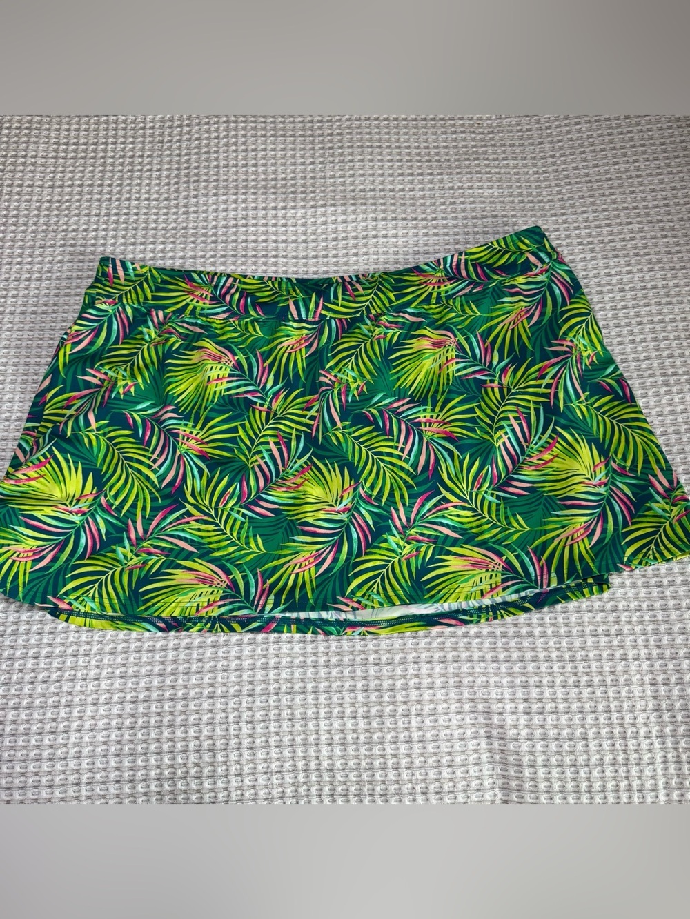 Lands' End Women's Swim Skirt Skort Swimsuit Bottoms Size 20W Tropical Modest